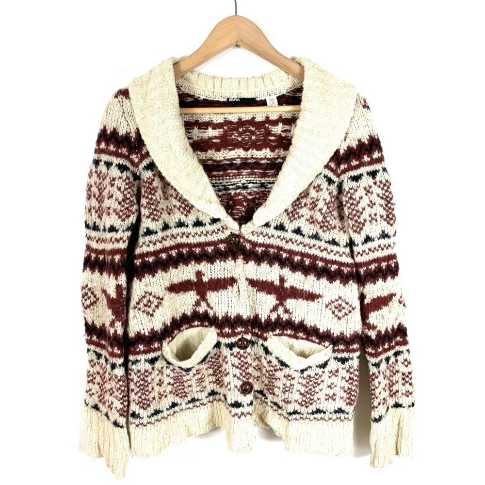 Urban Outfitters BDG Cardigan Fair Isle Medium